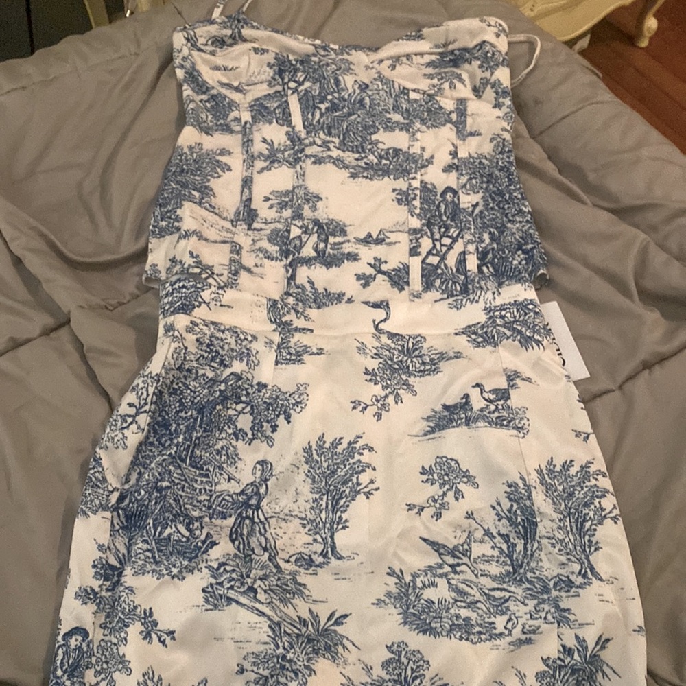 Cute blue and white two piece set from Cider!!